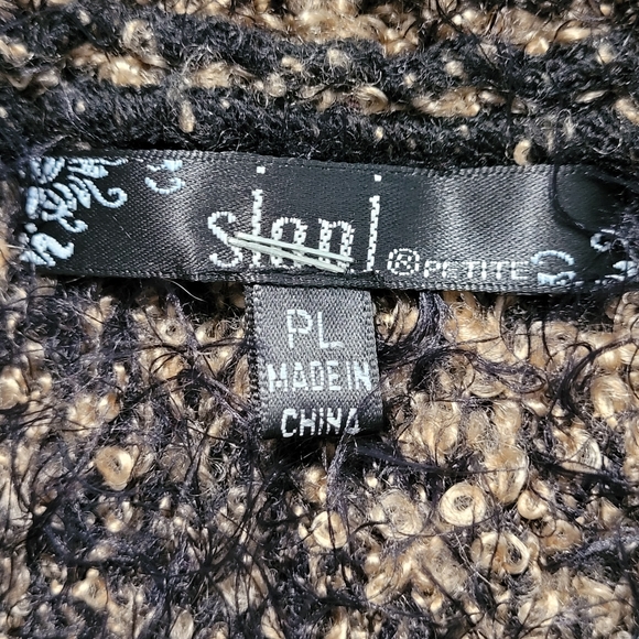 SlopI Tan brown open furry sweater - Picture 5 of 5